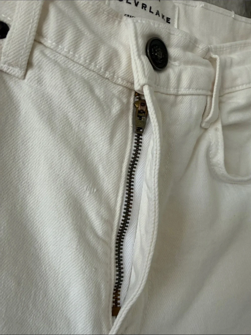 SLVRLAKE Grace Crop White High Rise Wide Leg Jeans Size 25 Raw Hem Premium Denim